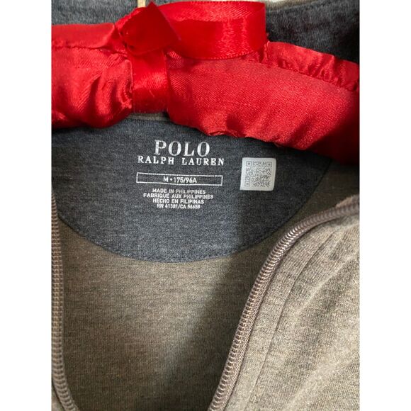 Polo Ralph Lauren taupe 1/4 zip pullover sweater M - Picture 6 of 6